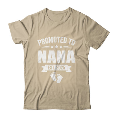 Promoted To Nana Est 2025 Mothers Day First Time New Nana Shirt & Tank Top | teecentury