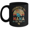 Promoted To Nana Est 2025 Retro First Time Nana Mug | teecentury