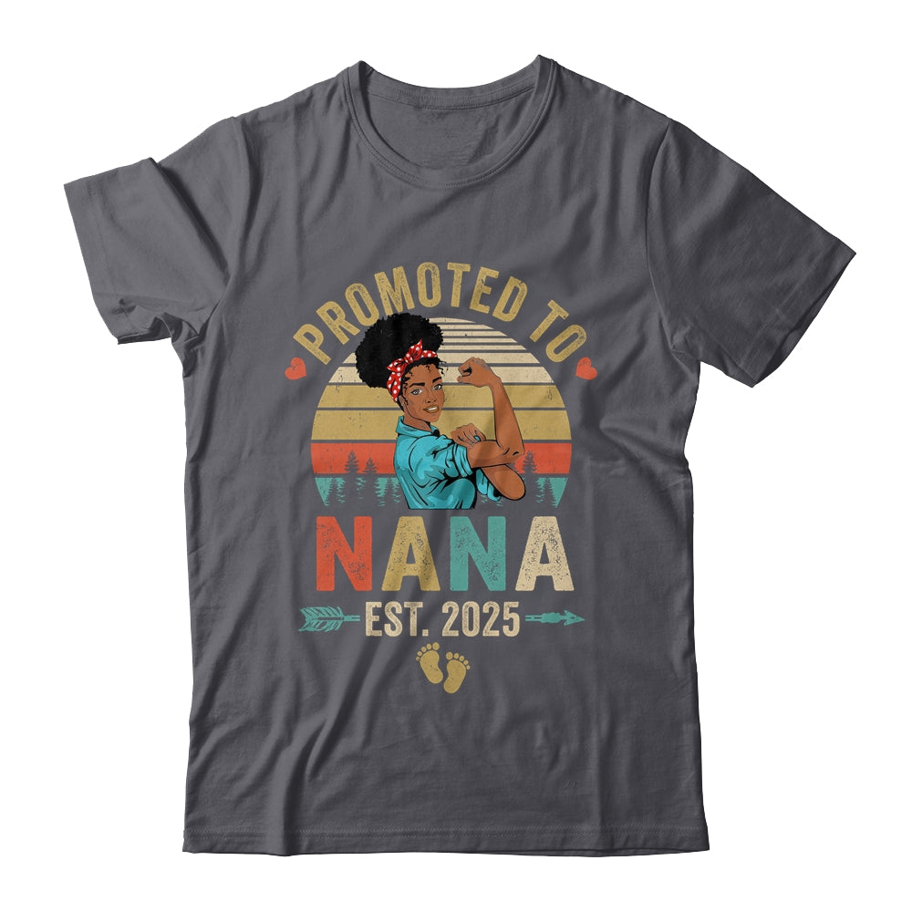 Promoted To Nana Est 2025 Vintage First Time Nana Shirt & Tank Top | teecentury