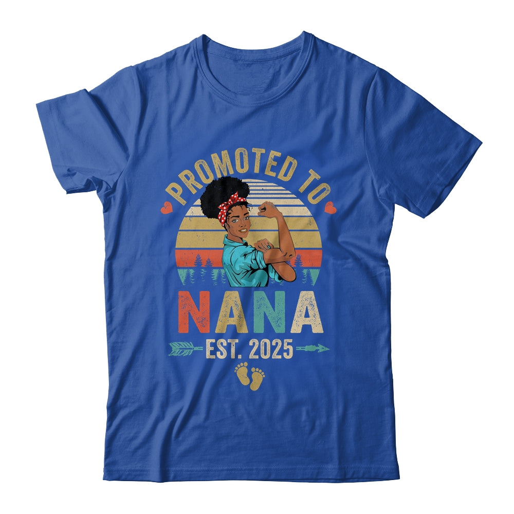 Promoted To Nana Est 2025 Vintage First Time Nana Shirt & Tank Top | teecentury