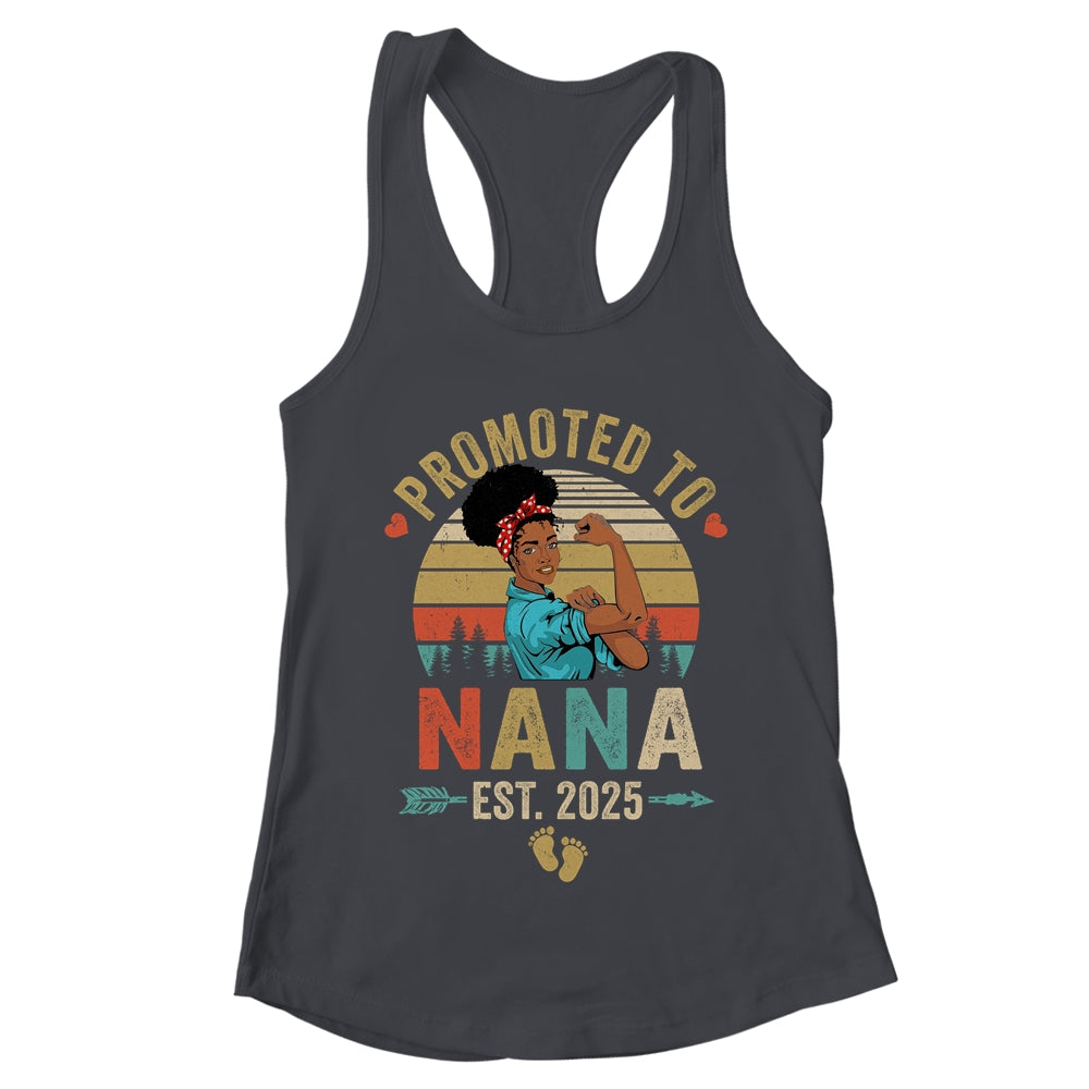 Promoted To Nana Est 2025 Vintage First Time Nana Shirt & Tank Top | teecentury