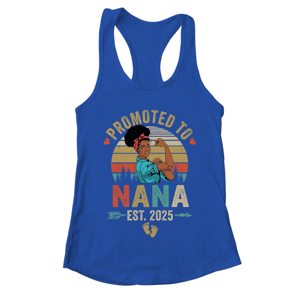Promoted To Nana Est 2025 Vintage First Time Nana Shirt & Tank Top | teecentury