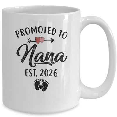 Promoted To Nana Est 2026 First Time Mothers Day Mug | teecentury