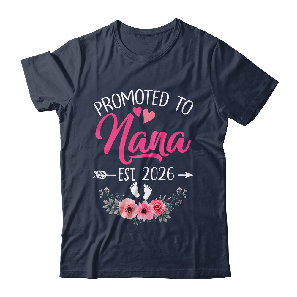 Promoted To Nana Est 2026 Mothers Day First Time Shirt & Tank Top | teecentury