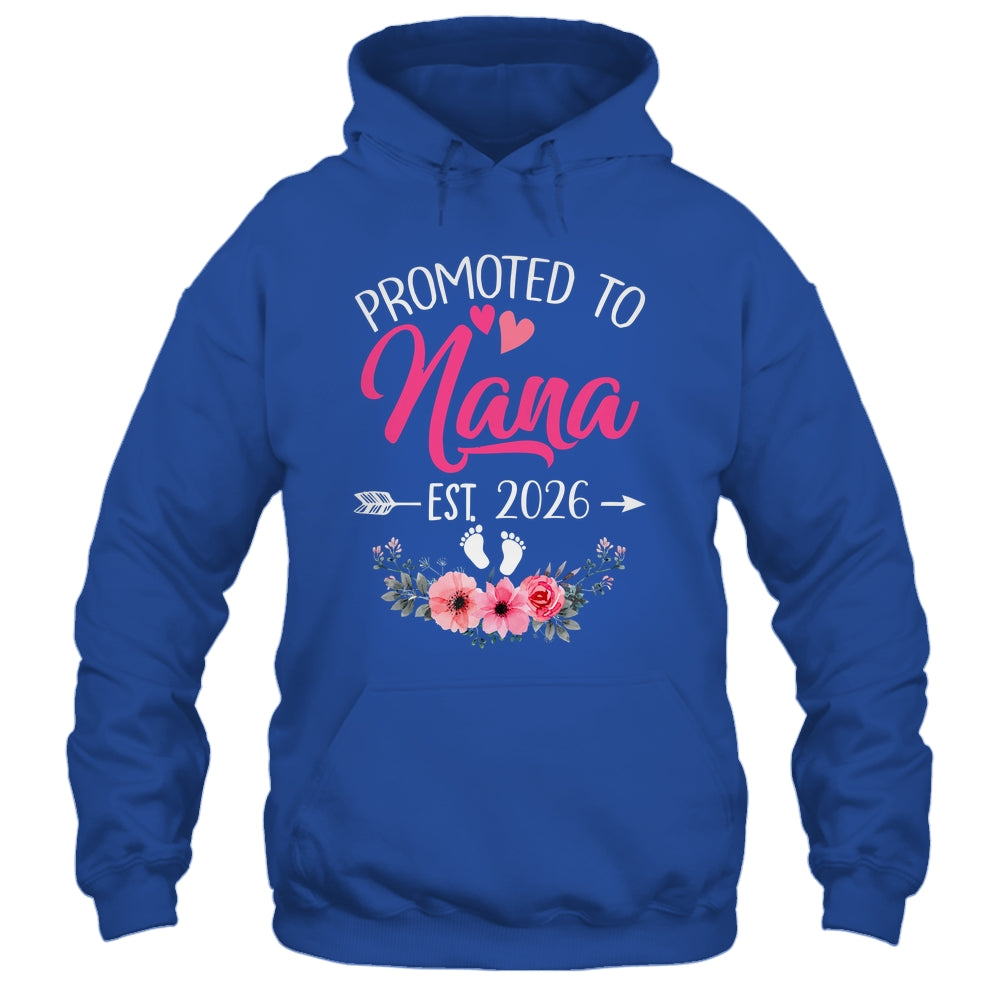 Promoted To Nana Est 2026 Mothers Day First Time Shirt & Tank Top | teecentury