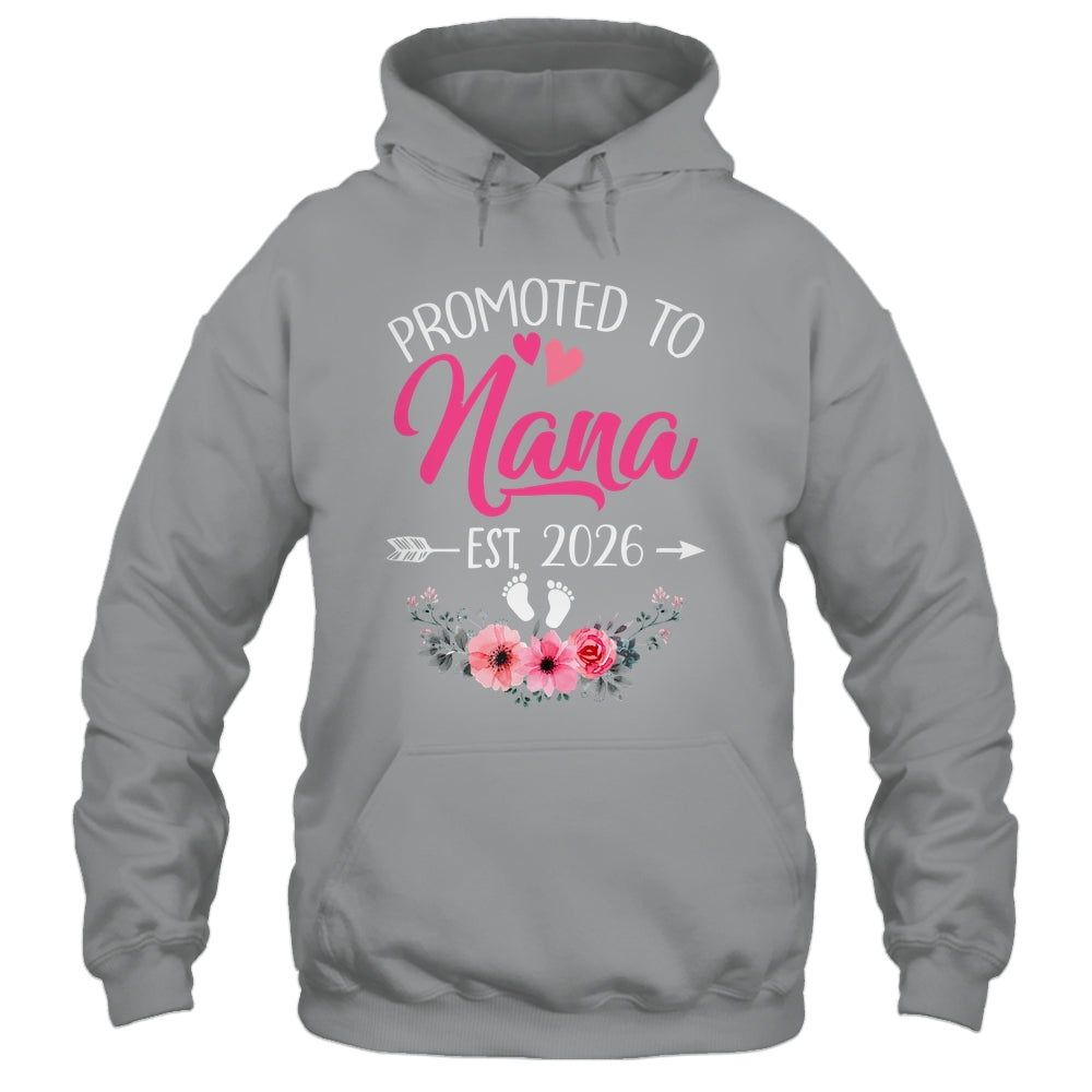 Promoted To Nana Est 2026 Mothers Day First Time Shirt & Tank Top | teecentury