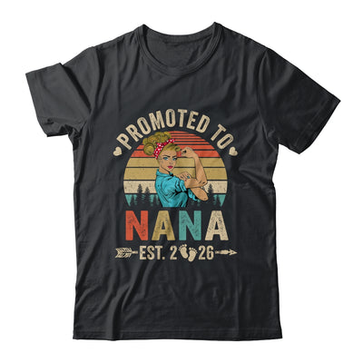 Promoted To Nana Est 2026 Retro First Time Nana Shirt & Tank Top | teecentury