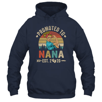 Promoted To Nana Est 2026 Retro First Time Nana Shirt & Tank Top | teecentury