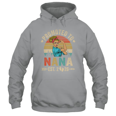 Promoted To Nana Est 2026 Retro First Time Nana Shirt & Tank Top | teecentury