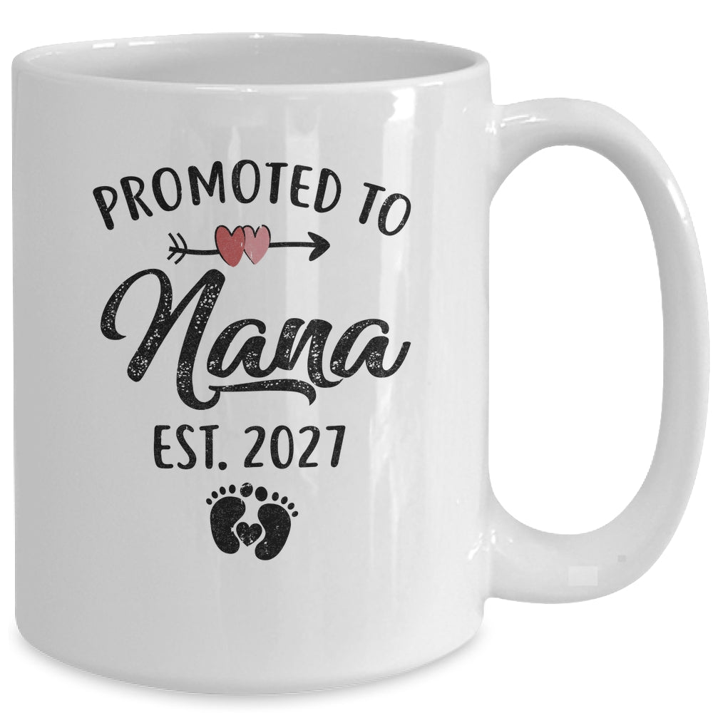 Promoted To Nana Est 2027 First Time Mothers Day Mug | teecentury