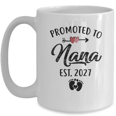 Promoted To Nana Est 2027 First Time Mothers Day Mug | teecentury