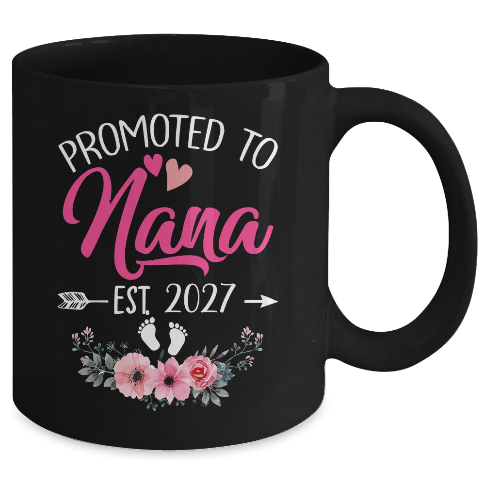 Promoted To Nana Est 2027 Mothers Day First Time Mug | teecentury