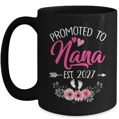 Promoted To Nana Est 2027 Mothers Day First Time Mug | teecentury