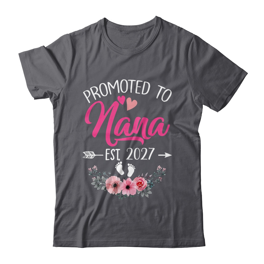 Promoted To Nana Est 2027 Mothers Day First Time Shirt & Tank Top | teecentury
