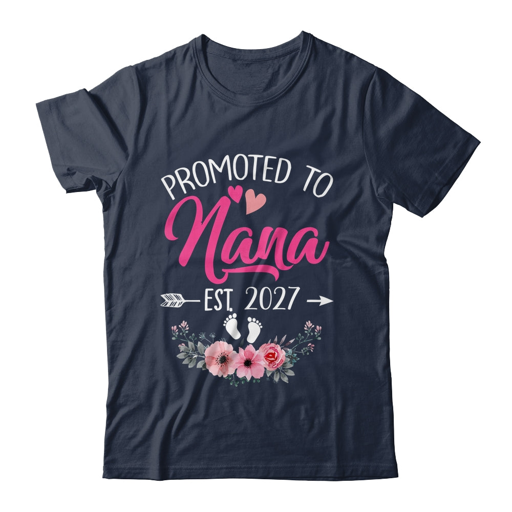 Promoted To Nana Est 2027 Mothers Day First Time Shirt & Tank Top | teecentury