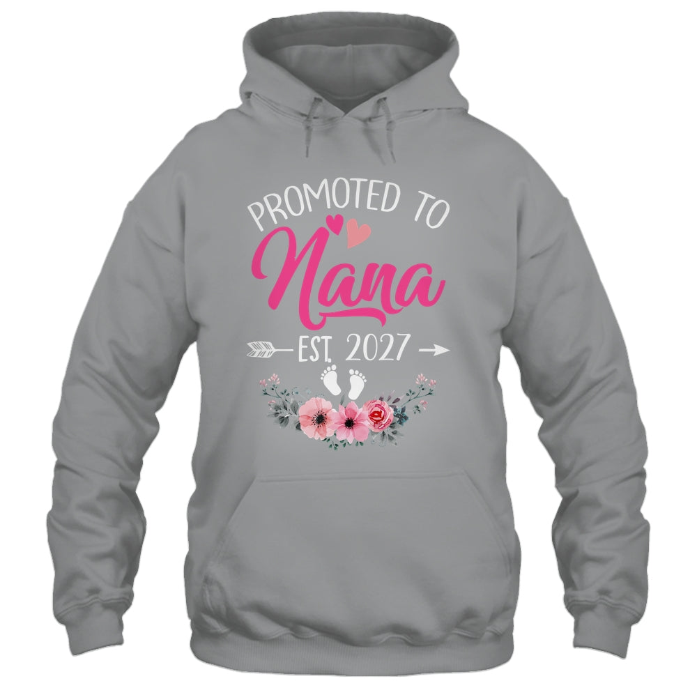 Promoted To Nana Est 2027 Mothers Day First Time Shirt & Tank Top | teecentury