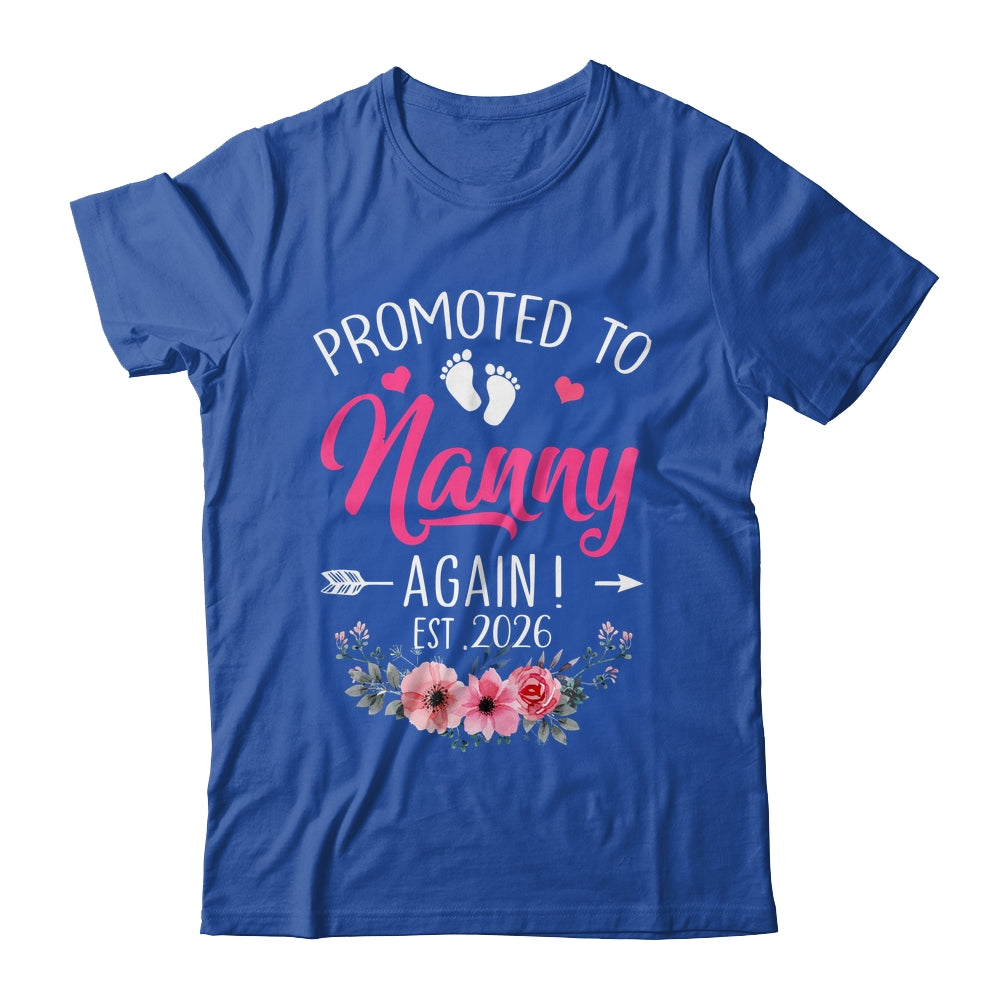Promoted To Nanny Again Est 2026 Mothers Day Shirt & Tank Top | teecentury