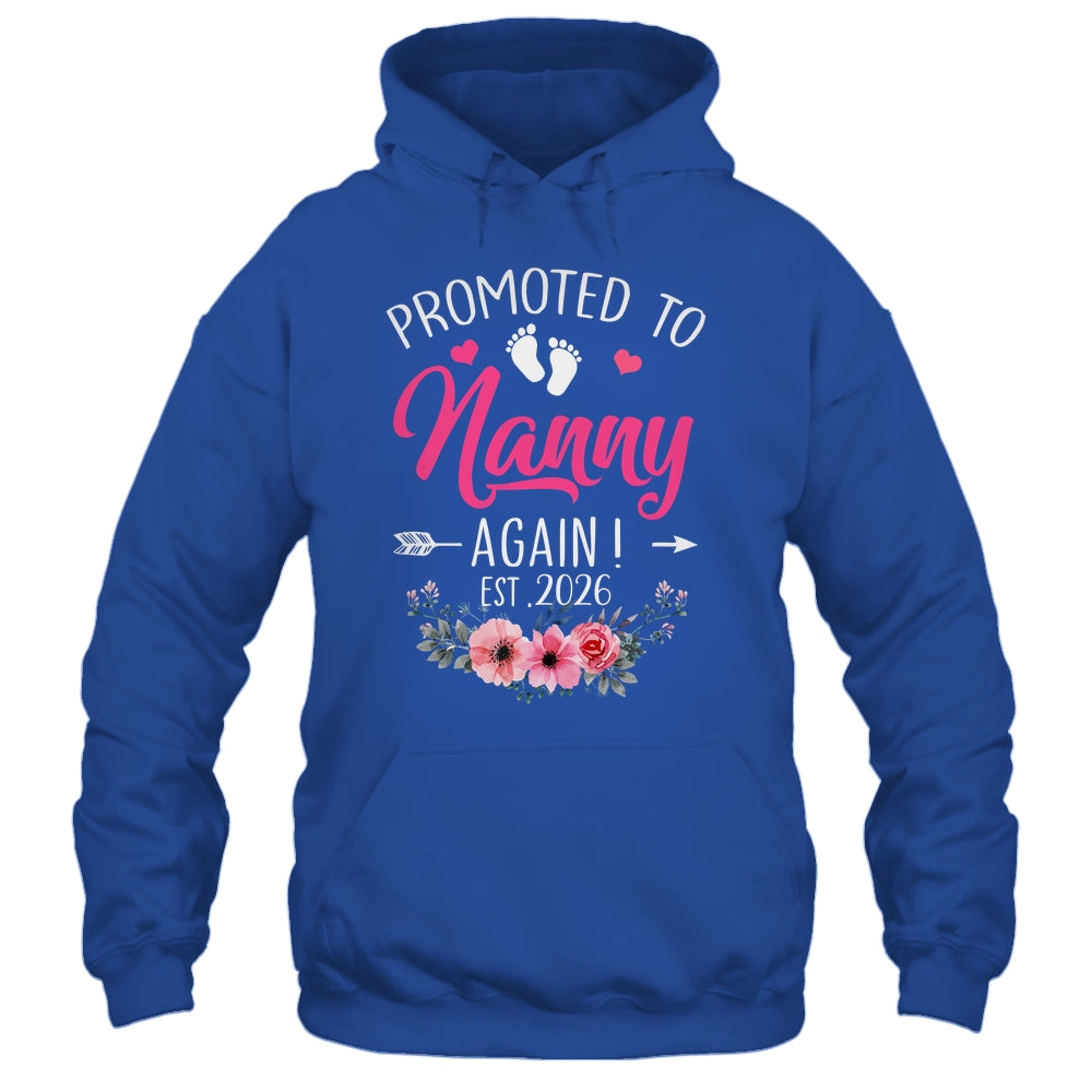 Promoted To Nanny Again Est 2026 Mothers Day Shirt & Tank Top | teecentury