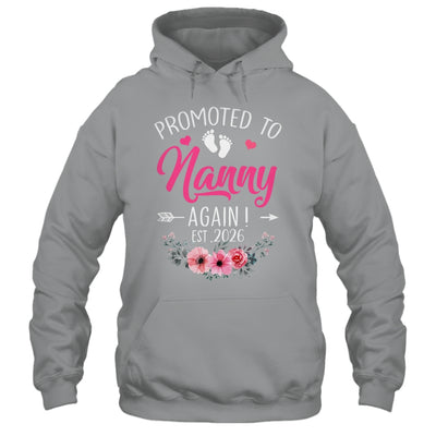 Promoted To Nanny Again Est 2026 Mothers Day Shirt & Tank Top | teecentury