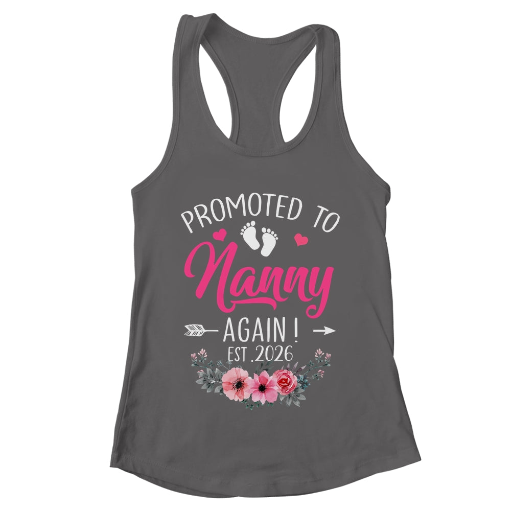 Promoted To Nanny Again Est 2026 Mothers Day Shirt & Tank Top | teecentury