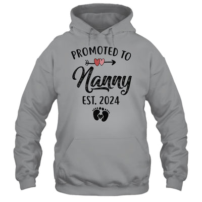 Promoted To Nanny Est 2024 First Time Mothers Day Shirt & Tank Top | teecentury