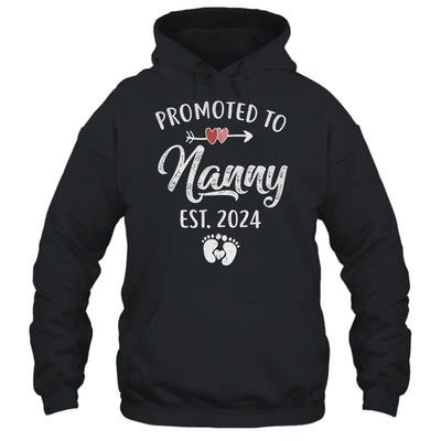 Promoted To Nanny Est 2024 Funny First Time Mothers Day Shirt & Tank Top | teecentury