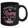 Promoted To Nanny Est 2024 Mothers Day First Time Mug | teecentury