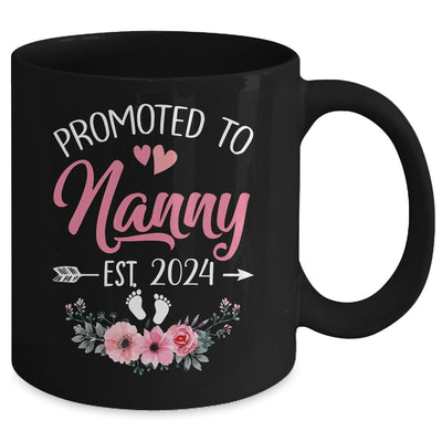 Promoted To Nanny Est 2024 Mothers Day First Time Mug | teecentury