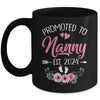 Promoted To Nanny Est 2024 Mothers Day First Time Mug | teecentury