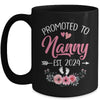 Promoted To Nanny Est 2024 Mothers Day First Time Mug | teecentury
