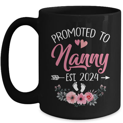 Promoted To Nanny Est 2024 Mothers Day First Time Mug | teecentury