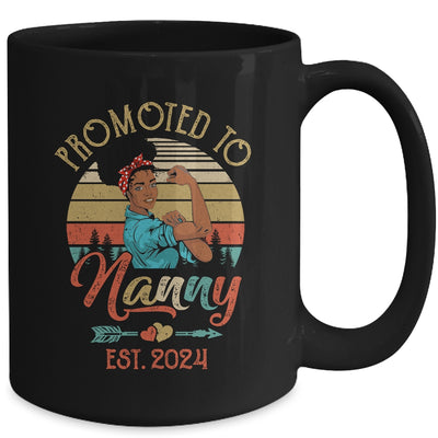 Promoted To Nanny Est 2024 Vintage First Time Nanny Mug | teecentury