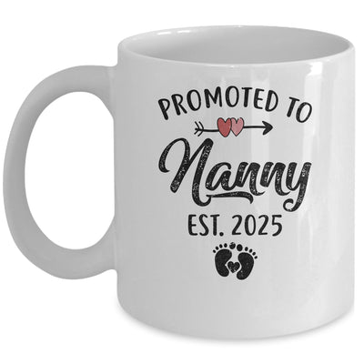 Promoted To Nanny Est 2025 First Time Mothers Day Mug | teecentury