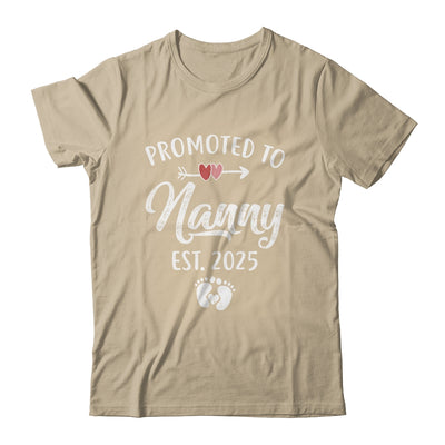 Promoted To Nanny Est 2025 Funny First Time Mothers Day Shirt & Tank Top | teecentury