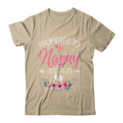 Promoted To Nanny Est 2025 Mothers Day First Time Shirt & Tank Top | teecentury