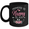 Promoted To Nanny Est 2025 Mothers Day First Time Mug | teecentury