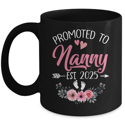 Promoted To Nanny Est 2025 Mothers Day First Time Mug | teecentury