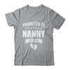 Promoted To Nanny Est 2025 Mothers Day First Time New Nanny Shirt & Tank Top | teecentury