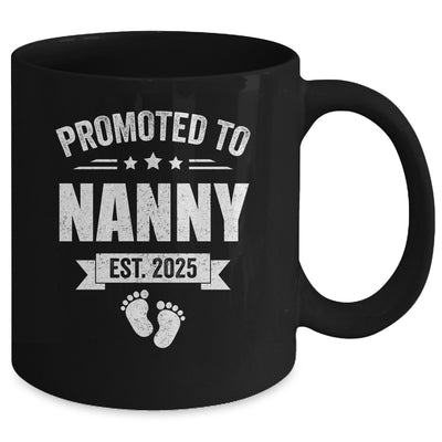 Promoted To Nanny Est 2025 Mothers Day First Time New Nanny Mug | teecentury