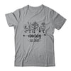 Promoted To Nanny Est 2025 Pregnancy Announcement Flower Shirt & Tank Top | teecentury