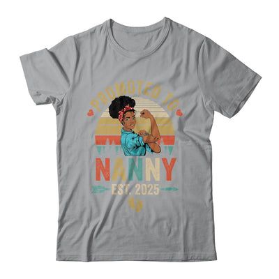 Promoted To Nanny Est 2025 Vintage First Time Nanny Shirt & Tank Top | teecentury