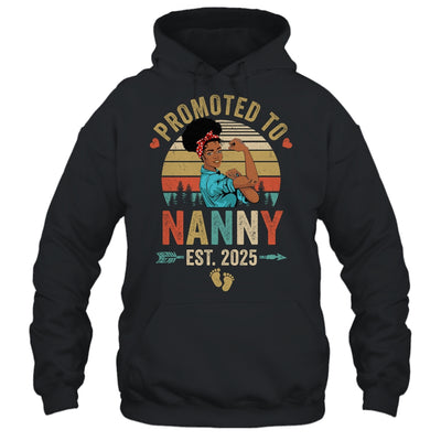 Promoted To Nanny Est 2025 Vintage First Time Nanny Shirt & Tank Top | teecentury