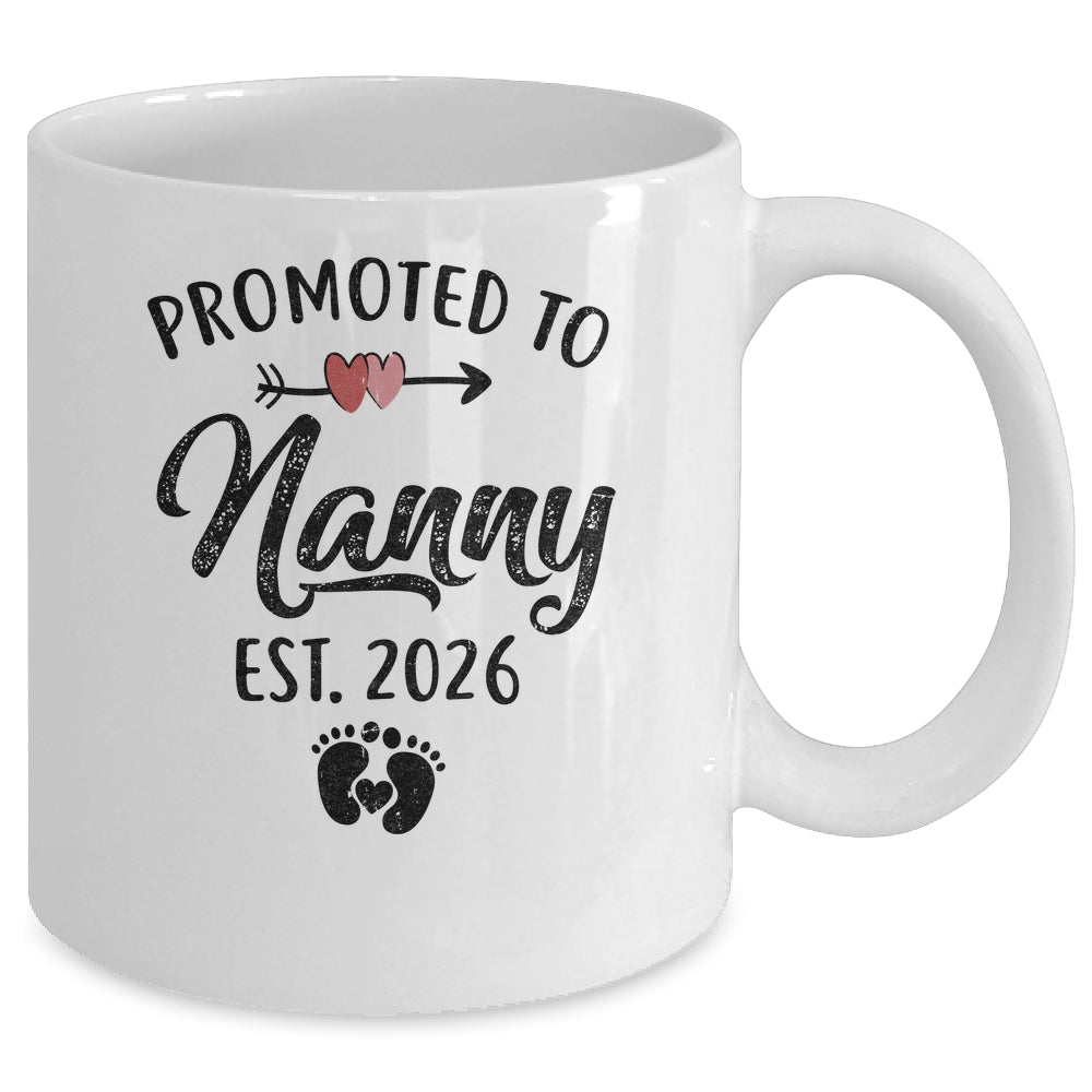 Promoted To Nanny Est 2026 First Time Mothers Day Mug | teecentury