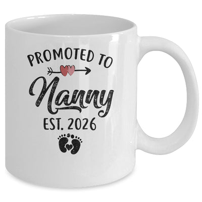 Promoted To Nanny Est 2026 First Time Mothers Day Mug | teecentury