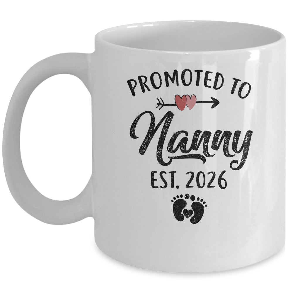 Promoted To Nanny Est 2026 First Time Mothers Day Mug | teecentury