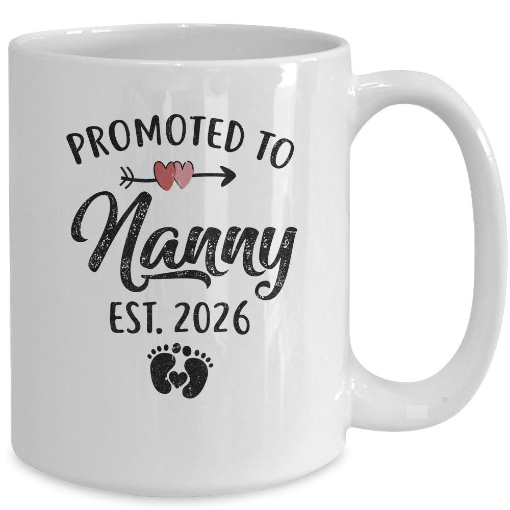 Promoted To Nanny Est 2026 First Time Mothers Day Mug | teecentury