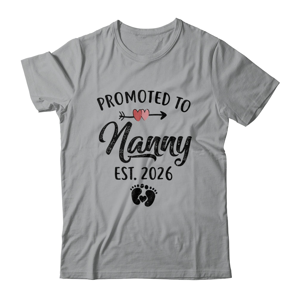 Promoted To Nanny Est 2026 First Time Mothers Day Shirt & Hoodie | teecentury