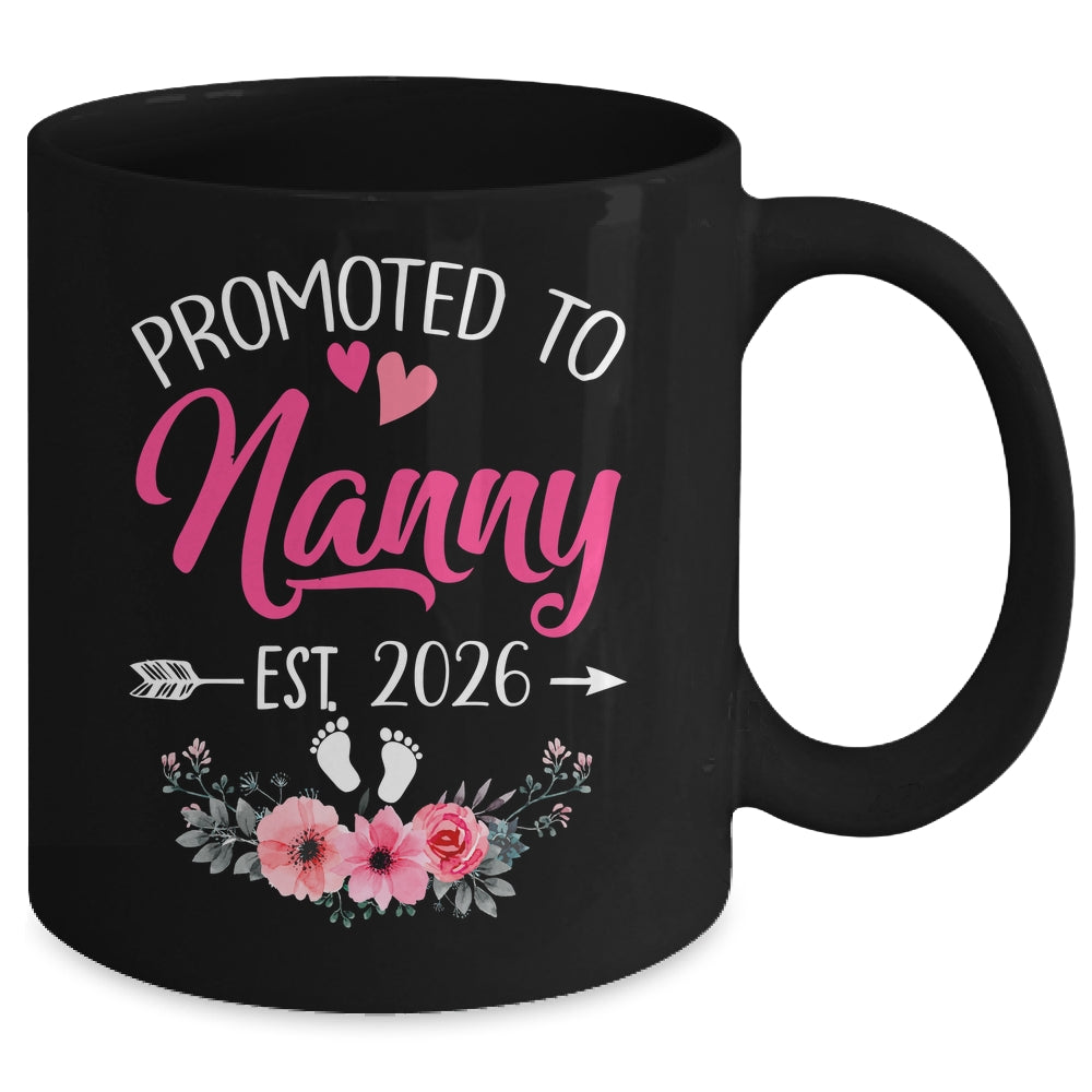Promoted To Nanny Est 2026 Mothers Day First Time Mug | teecentury