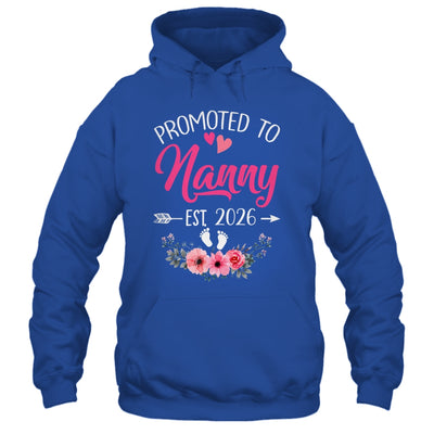 Promoted To Nanny Est 2026 Mothers Day First Time Shirt & Tank Top | teecentury