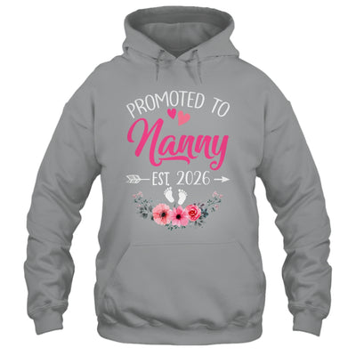 Promoted To Nanny Est 2026 Mothers Day First Time Shirt & Tank Top | teecentury